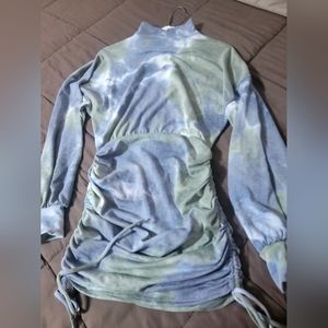 Casual Draw Strings Side Dress